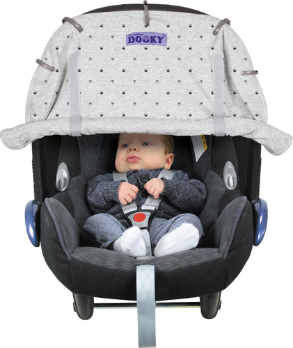 Dooky Universal Cover Grey Crowns