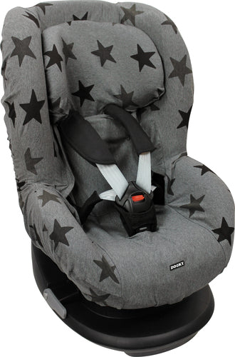 Dooky Seat Cover Bilbarnstol Gr 1 Grey Stars