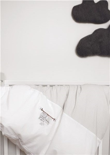 Babysängset Love Birds by BabyDan, grå, 65x75 / 28x35 cm