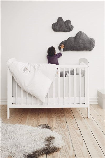 Babysängset Love Birds by BabyDan, grå, 65x75 / 28x35 cm