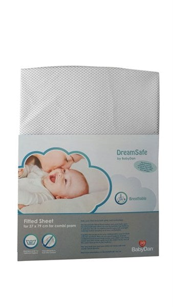 DreamSafe Lakan Till Kombivagn By Babydan (37x79 cm) - Vit
