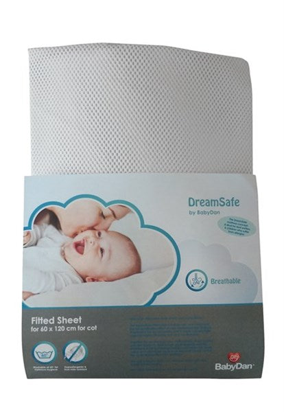 DreamSafe Lakan Till Spjälsäng By Babydan (60x120 cm) - Vit