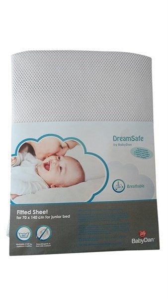 DreamSafe Lakan Till Juniorsäng By Babydan (70x140 cm) - Vit