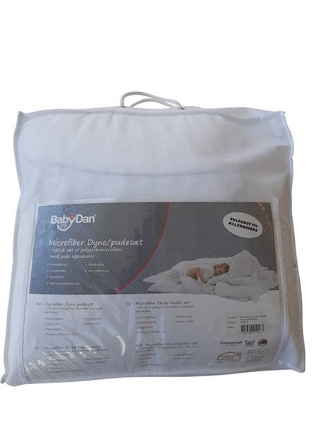 Microfiber Juniortäcke/Kudde By BabyDan - Vit