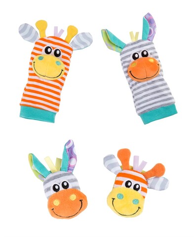 Playgro Jungle Wrist Rattle and Foot Finder 0m+