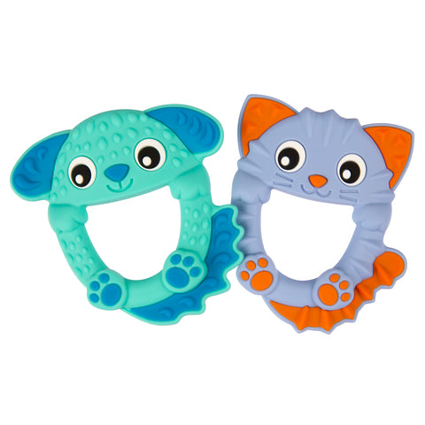 Playgro Soothe & Chew Silicone Teethers 2 pack 3m+