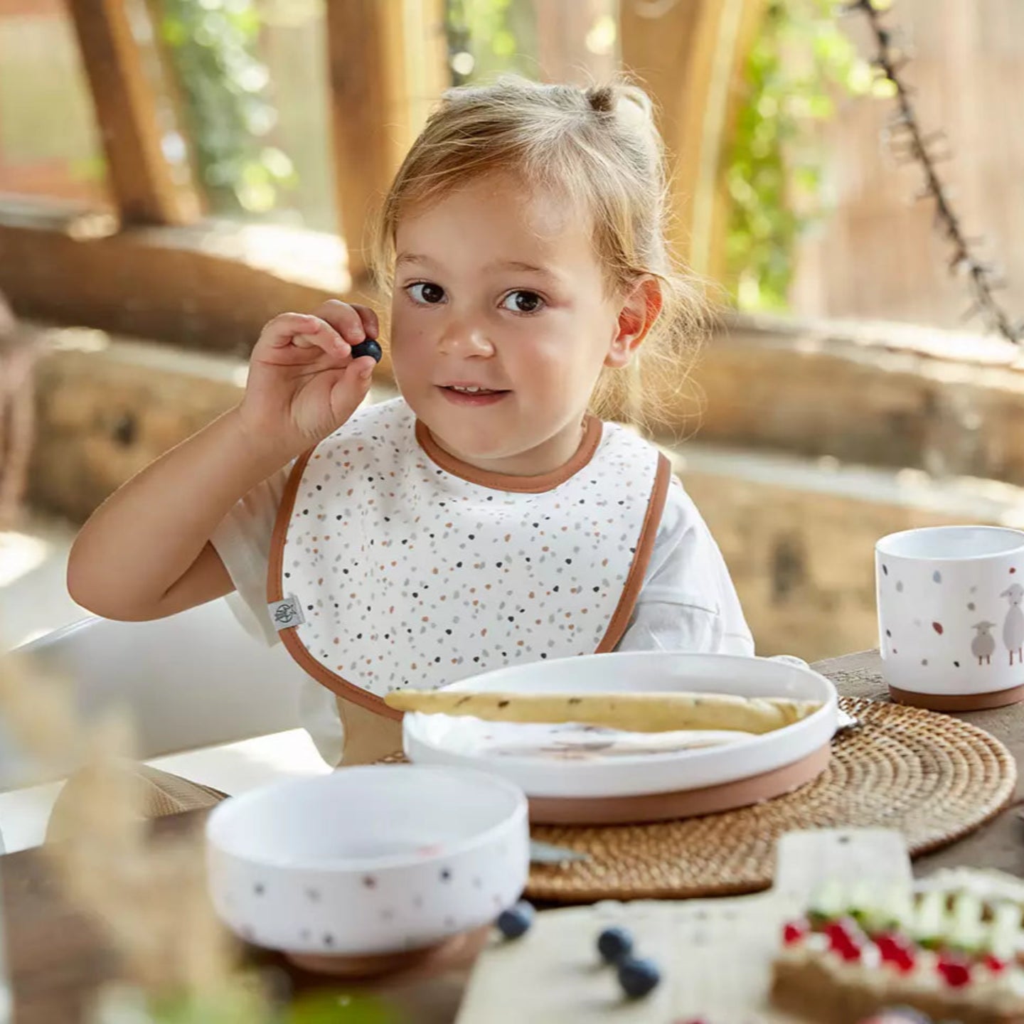 LÄSSIG Haklapp 5-pack – Tiny Farmer Blå