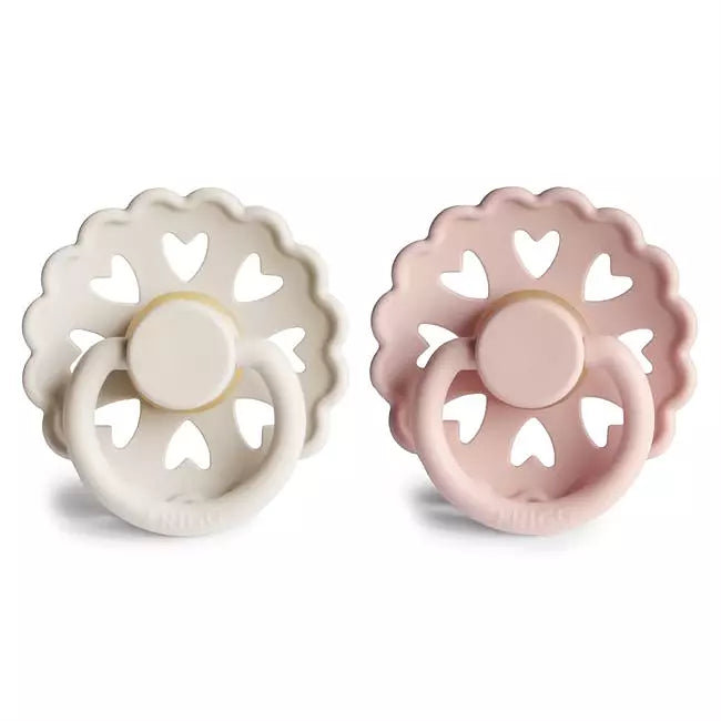 FRIGG Fairytale Latex 2-Pack Gräddvit & Mörkrosa