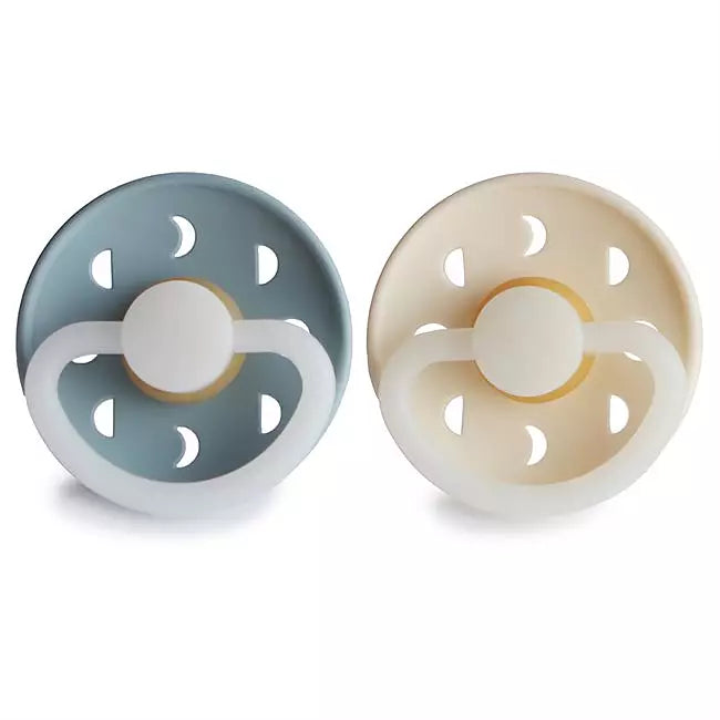FRIGG Moon Phase Night Latexnapp 2-Pack Dimblå & Gräddvit