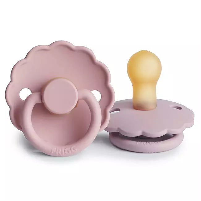 FRIGG Daisy Latexnapp 2-pack – Babyrosa & Mörklila