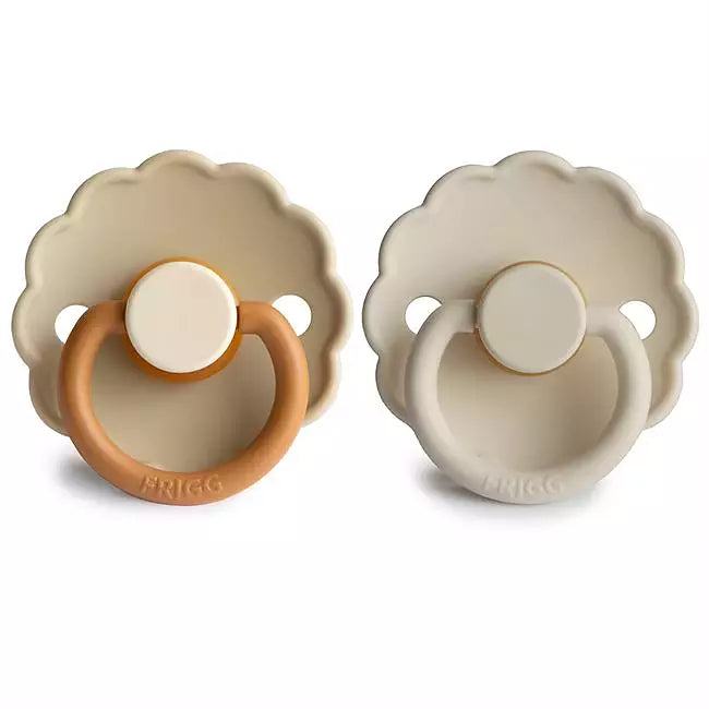 FRIGG Daisy Latexnapp 2-pack – Sandbeige & Gräddvit