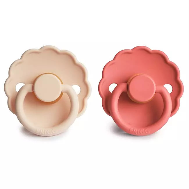 FRIGG Daisy Latexnapp 2-pack – Rosa Grädde & Vallmo