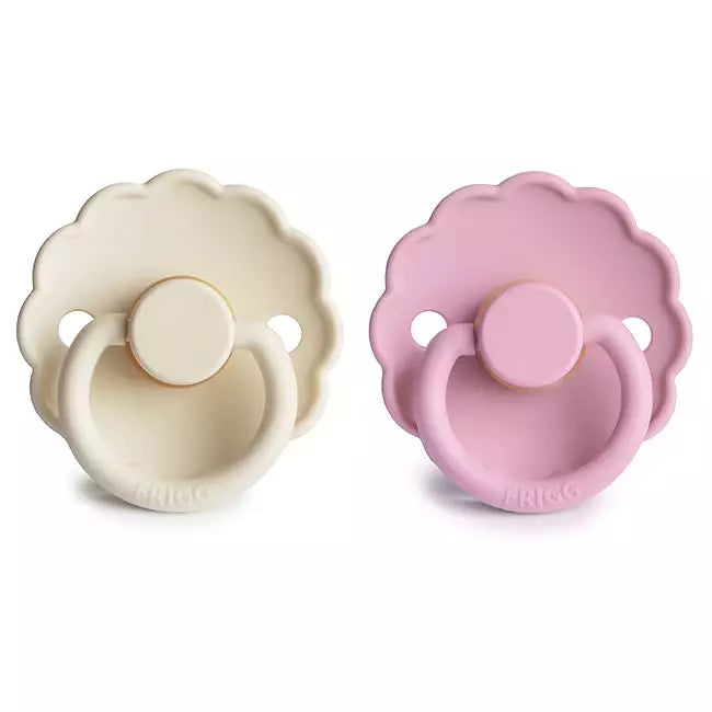 FRIGG Daisy Latexnapp 2-pack – Gräddvit & Bubbelgum