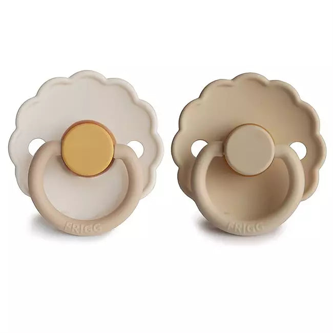 FRIGG Daisy Latexnapp 2-pack – Mjukgul & Varmbeige