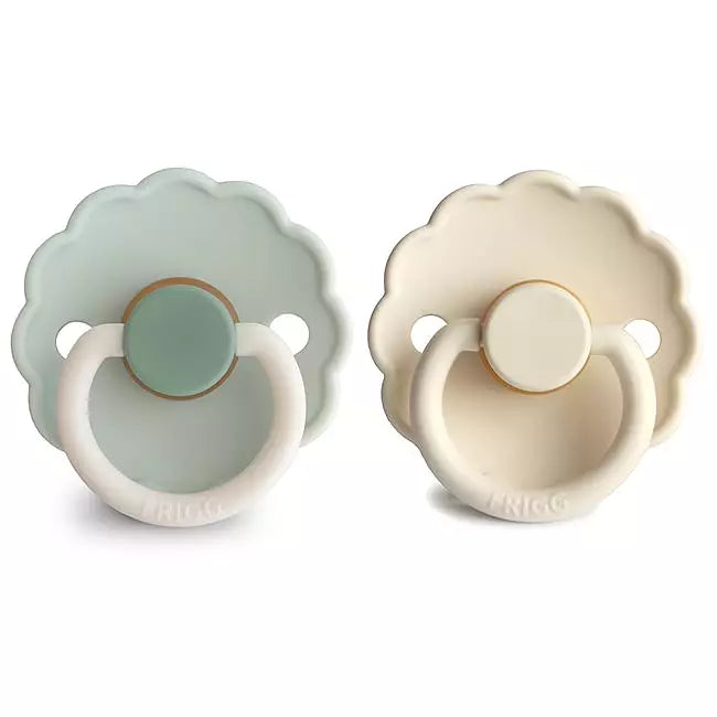 FRIGG Daisy Latexnapp 2-Pack – Akvamarin & Gräddvit