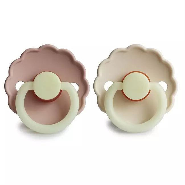 FRIGG Daisy Night Latexnapp 2-pack – Mjukrosa & Gräddvit