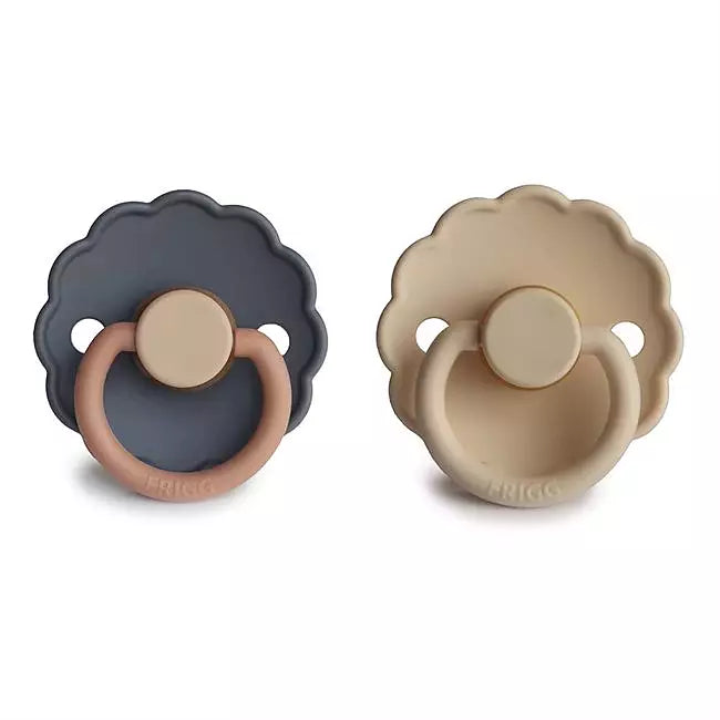 FRIGG Daisy Latexnapp 2-pack – Mörkgrå & Beige