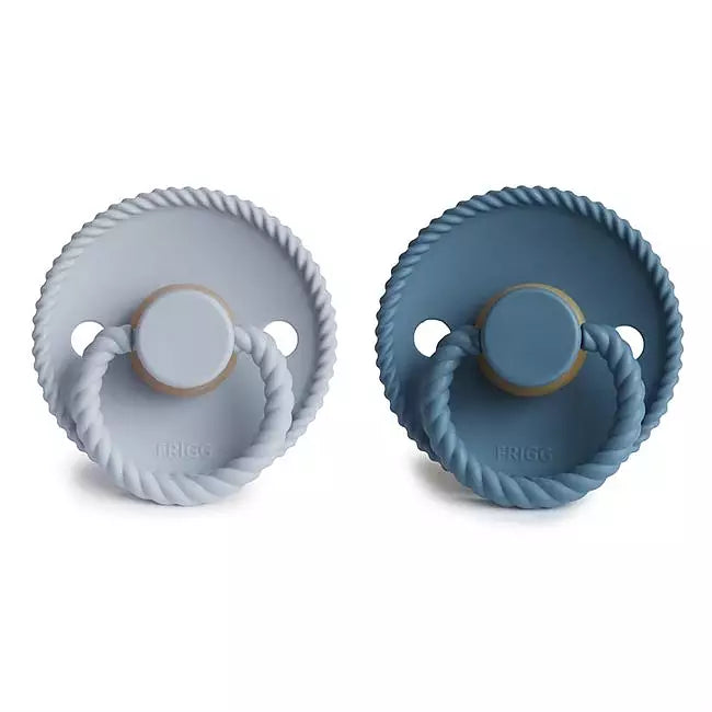 FRIGG Rope Silikonnapp 2-Pack Himmelsblå & Mörkblå