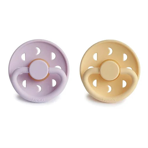FRIGG Moon Phase Silikonnapp 2-Pack Violdröm & Persika