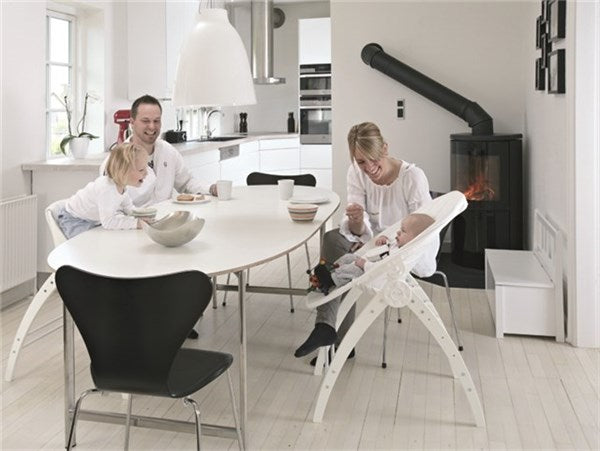 Angel 3-i-1 (barnstol, babysitter och vagga) By BabyDan - Vit