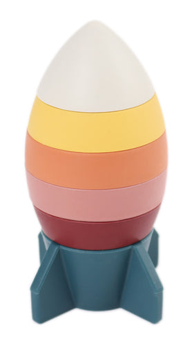 Carlo Baby Silicon Stacking Toy Rocket 6 pcs