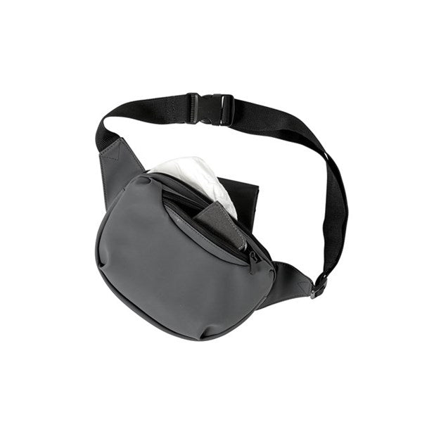 Fanny Pack Skötväska Med Underlägg - Grå