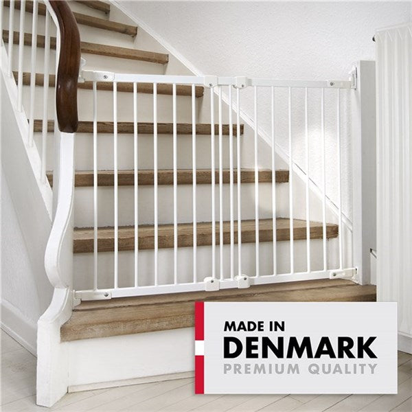 BabyDan FlexiFit Säkerhetsgrind Metall - Vit