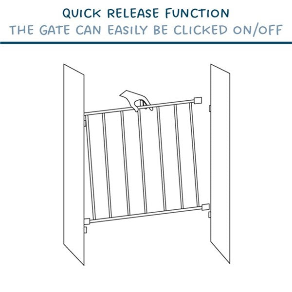 BabyDan FlexiFit Säkerhetsgrind Metall - Svart