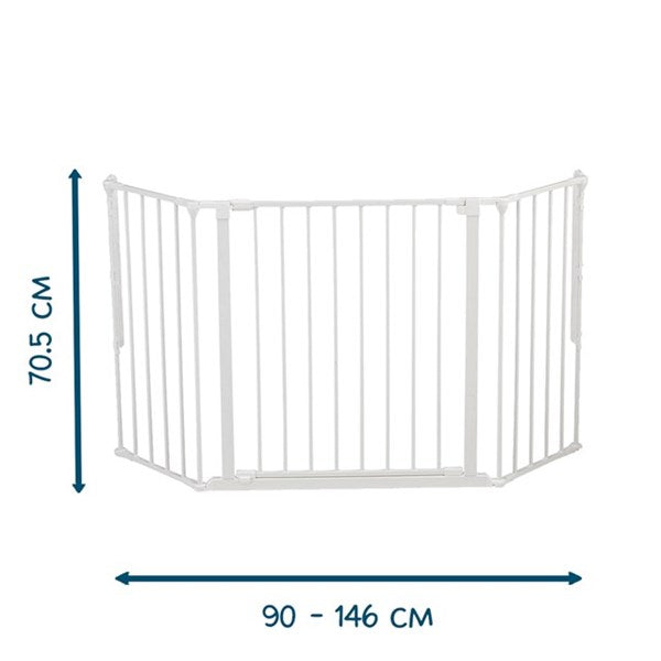 BabyDan Flex M Säkerhetsgrind - Barngrind Vit 90cm - 146cm