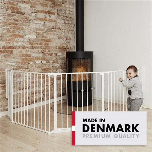 BabyDan Flex XL Säkerhetsgrind - Vit 90cm - 278cm