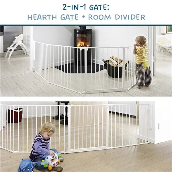 BabyDan Flex XL Säkerhetsgrind - Vit 90cm - 278cm