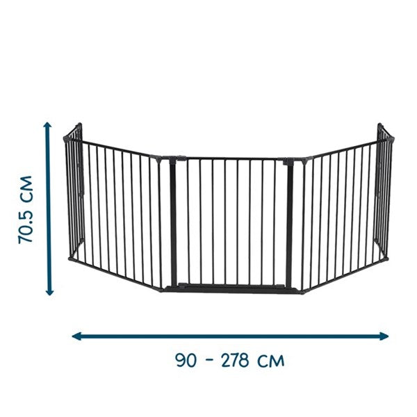 BabyDan Flex XL Säkerhetsgrind - Svart 90cm - 278cm