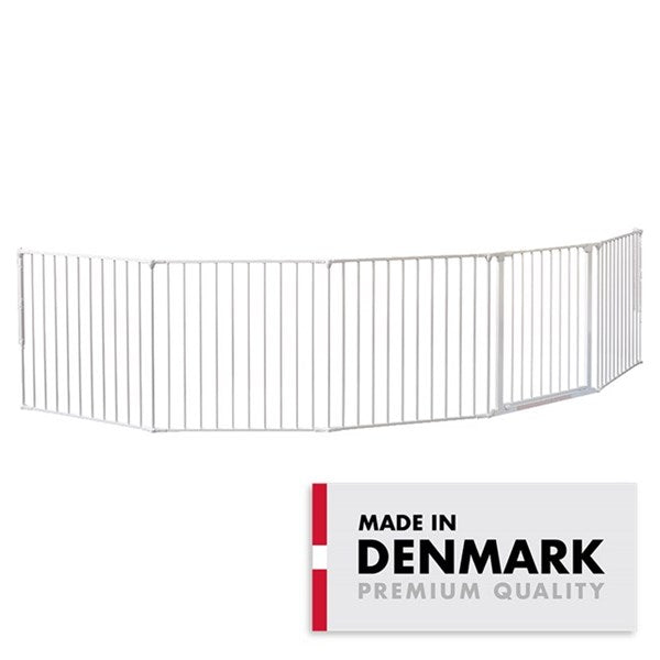 BabyDan Flex XXL Säkerhetsgrind - Vit 90cm - 350cm