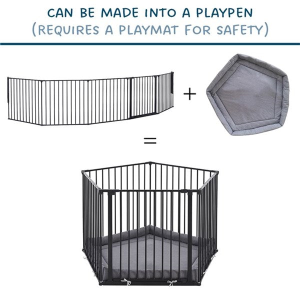 BabyDan Flex XXL Säkerhetsgrind - Svart 90cm - 350cm