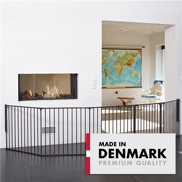 BabyDan Flex XXL Säkerhetsgrind - Svart 90cm - 350cm