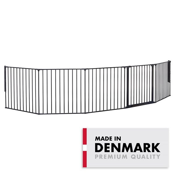 BabyDan Flex XXL Säkerhetsgrind - Svart 90cm - 350cm