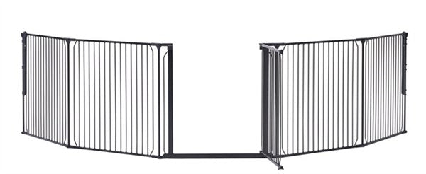 BabyDan CombiFit XXL Säkerhetsgrindar - Svart 90cm - 350cm