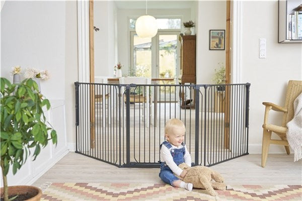 BabyDan CombiFit L Säkerhetsgrindar - Svart 90cm - 223cm