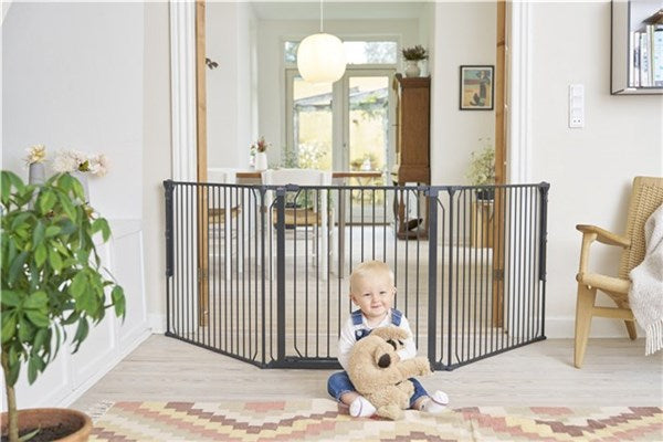 BabyDan CombiFit L Säkerhetsgrindar - Svart 90cm - 223cm