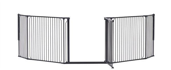 BabyDan CombiFit XL Säkerhetsgrindar - Svart 90cm - 278cm