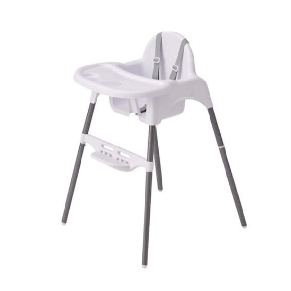 TinyDine 2-i-1 Matstol By BabyDan - Vit & Grå