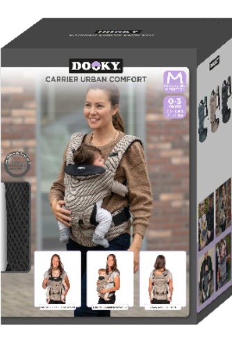 Dooky Bärsele Urban Comfort – Svart (3,5–15 kg)