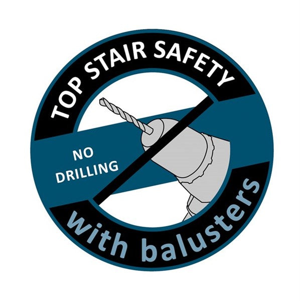 BabyDan Säkerhetsgrind Barngrind Trappadapter - Vit