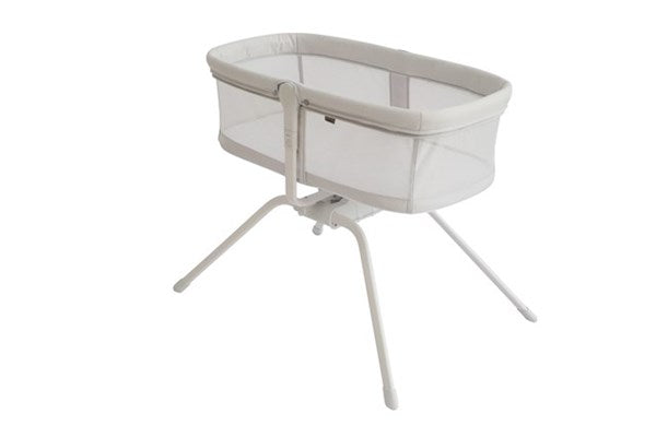 Safe & Airy Crib By BabyDan – Hopfällbar Och Gungande Vagga I Mesh Vit