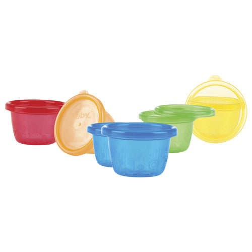 Nuby Snack Bowl Set – 6-pack Skålar 120 ml +3 månader