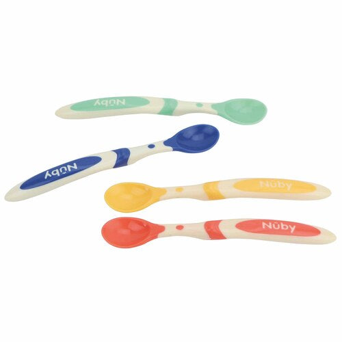 Nuby Långskaftade Skedar 4-pack – Från 6 månader