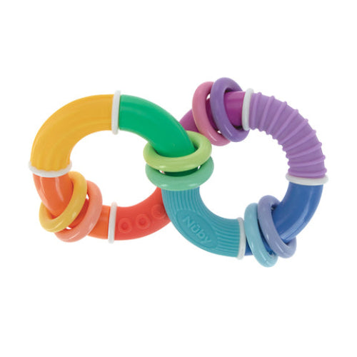 Nuby Bitleksak Twist & Rattle med Ringar +6m