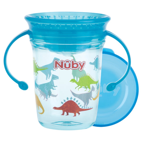Nuby Twin Handle 360° Wonder Cup Tritan – Aqua 240 ml +6m