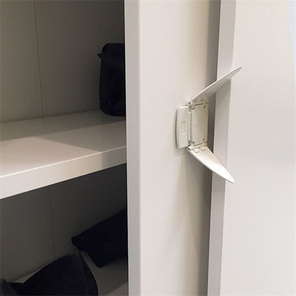 BabyDan Skjutdörrslås - Vit