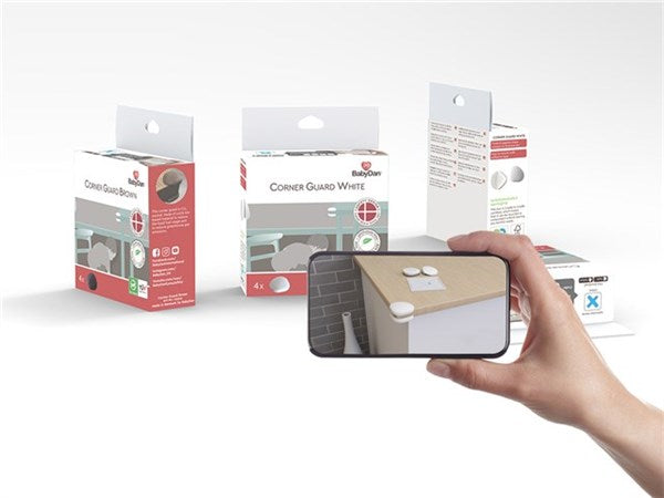 BabyDan Hörnskydd 8 st - Vit